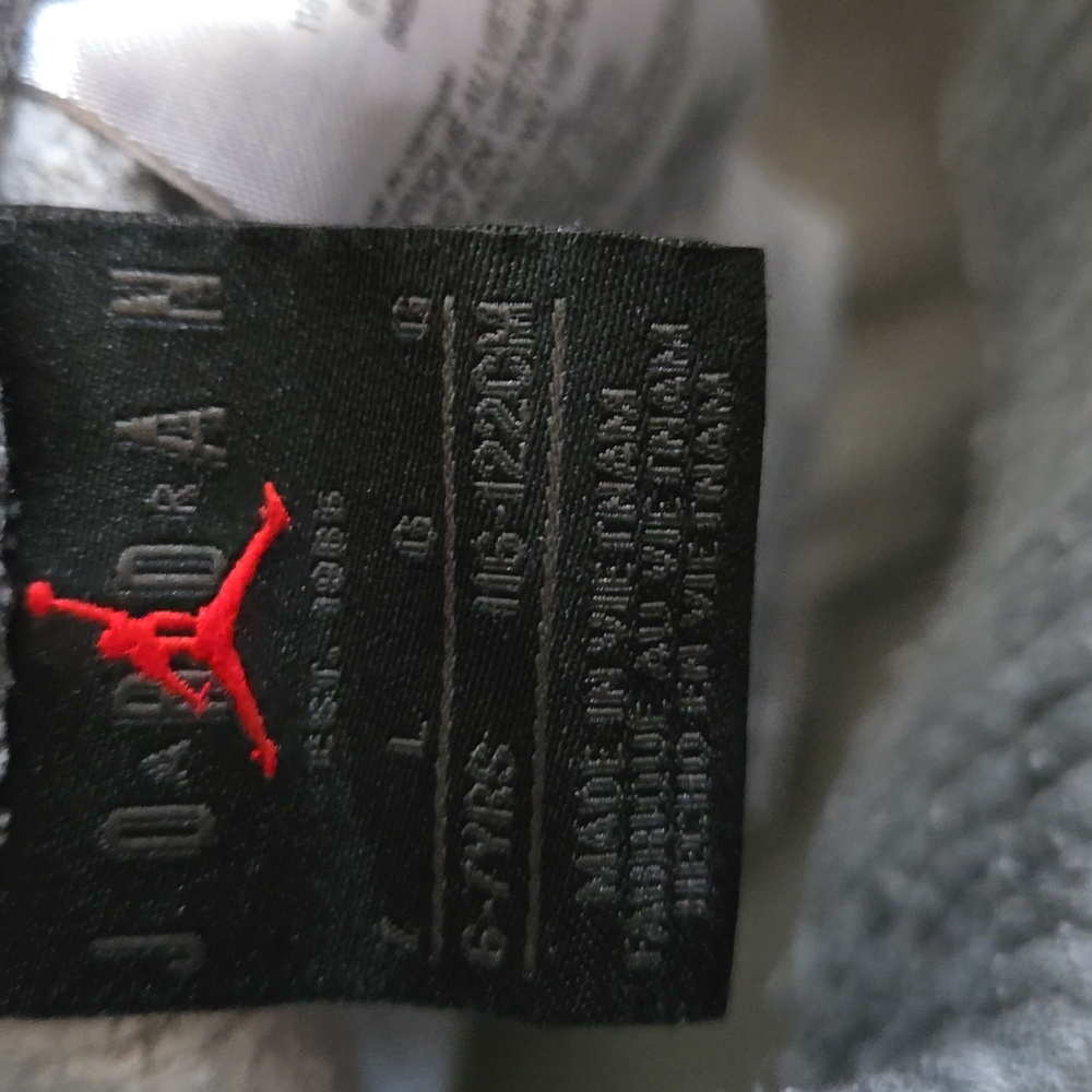 Boy's Gray Jordan Sweatpants Joggers - Picture 7 of 8